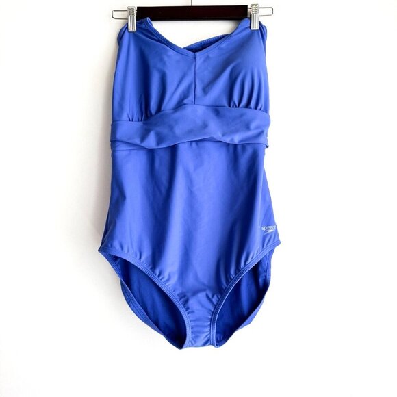 Speedo Blue Halter neck Swimsuit 18 - Picture 2 of 7